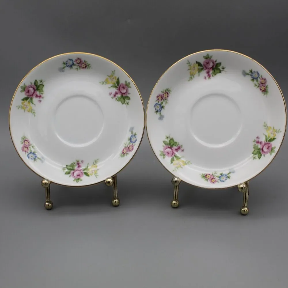 Floral Vintage Tea Cup & Saucers Set of 4 Spring Kingswood Occupied Japan